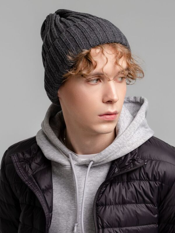 Шапка Norfold, черный меланж арт.20552.11