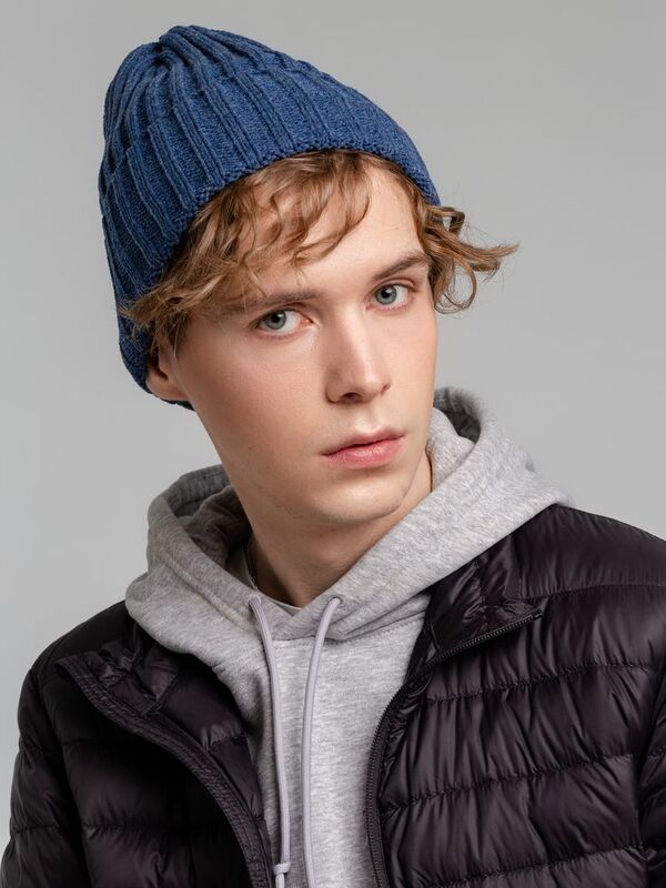 Шапка Norfold, синий меланж (джинс) арт.20552.43