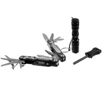 Набор Forster: мультиинструмент, фонарик, огниво, черный арт.13091.30