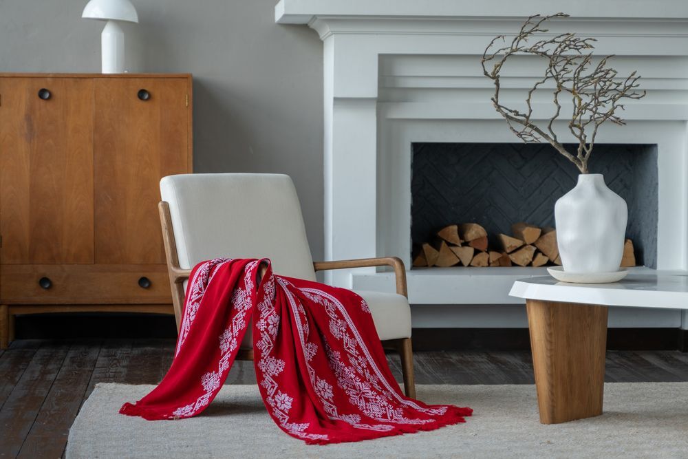 Плед Onego, красный арт.53001.50