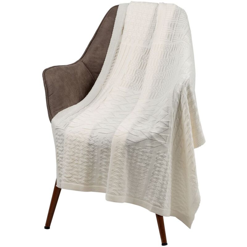 Плед Snippet, молочно-белый арт.15878.60