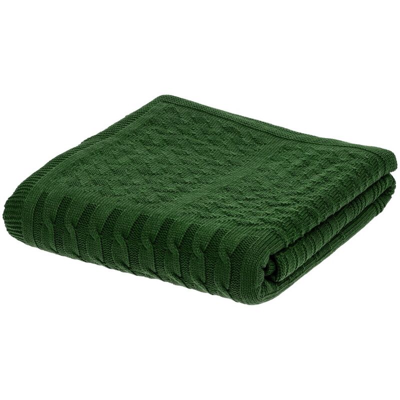 Плед Snippet, темно-зеленый арт.15878.90