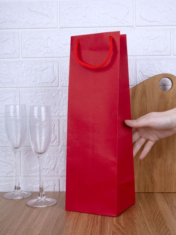 Пакет под бутылку Vindemia, красный арт.75556.50