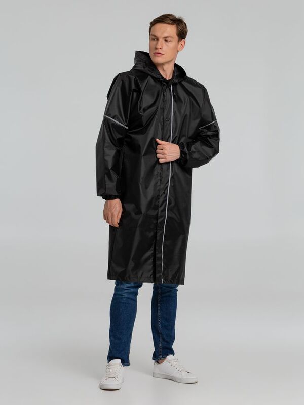 Дождевик со светоотражающими элементами Rainman Blink, черный арт.13346.30