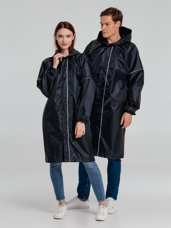 Дождевик со светоотражающими элементами Rainman Blink, темно-синий арт.13346.40