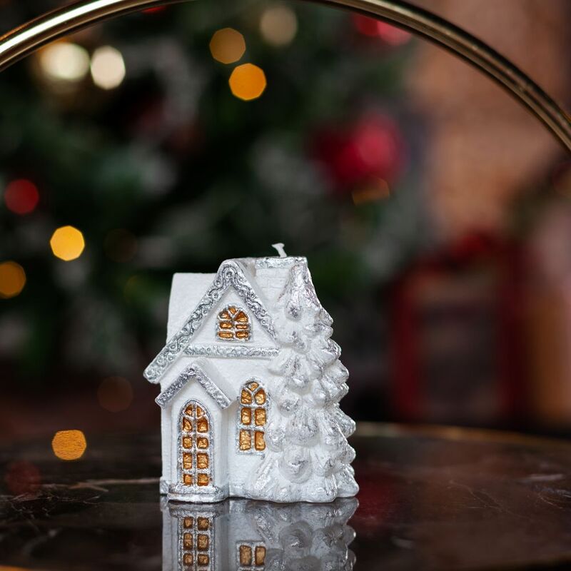 Свеча Christmas Twinkle, домик арт.15827