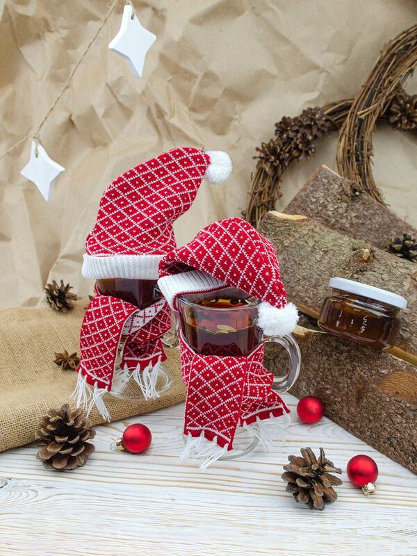 Шапочка на игрушку Dress Cup, красная арт.16966.50