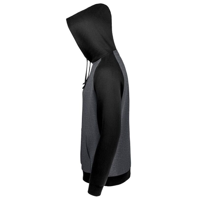 Толстовка унисекс Seattle, темный меланж с черным арт.02998993