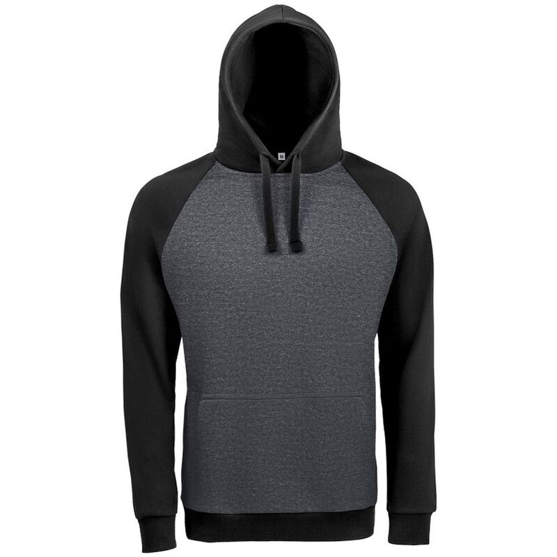 Толстовка унисекс Seattle, темный меланж с черным арт.02998993