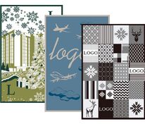 Плед на заказ Tricksy Net, 3 цвета, М, полушерсть арт.18043.02