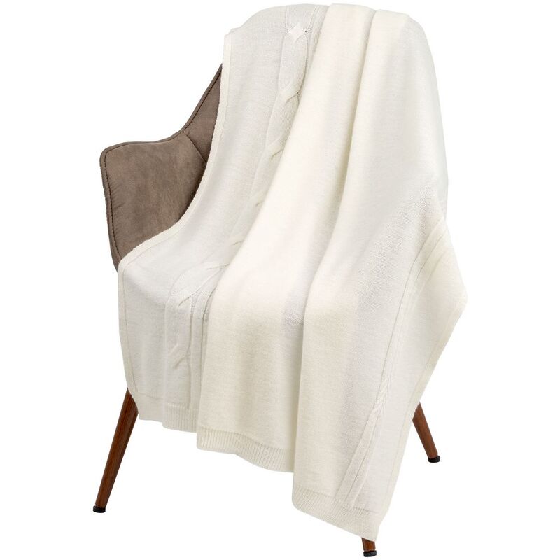 Плед Dantel, молочно-белый арт.18552.60