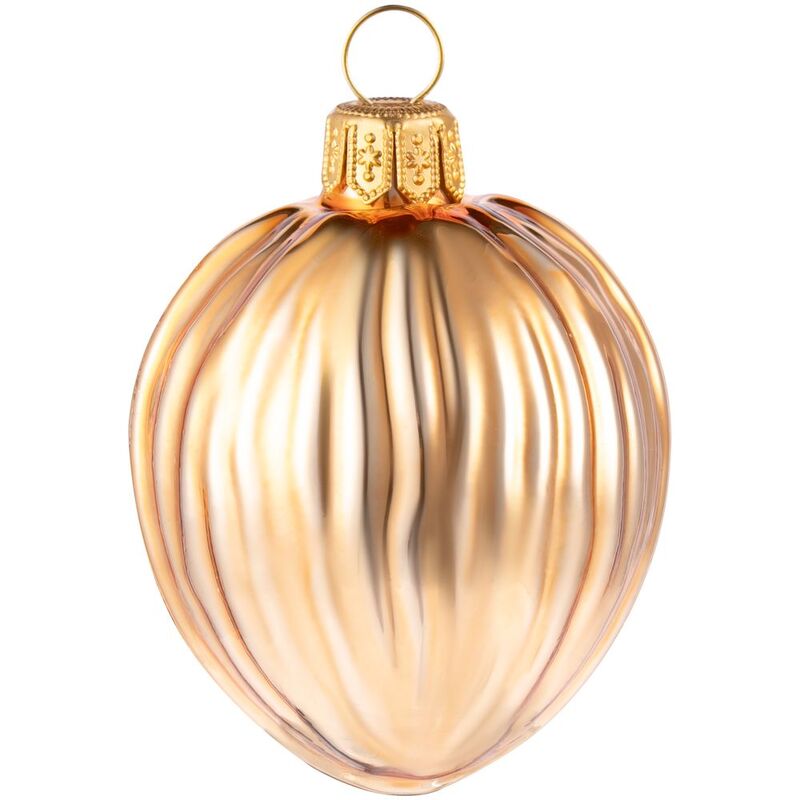 Елочная игрушка &laquo;Грецкий орех&raquo;, золотистая арт.15858.01