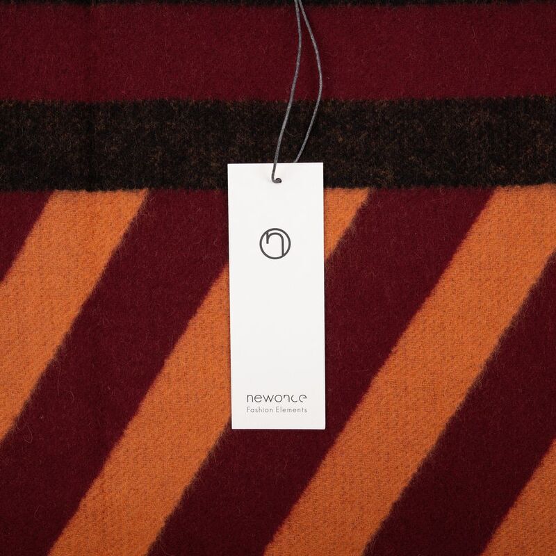 Палантин Charming, коричневый с оранжевым арт.15987.52