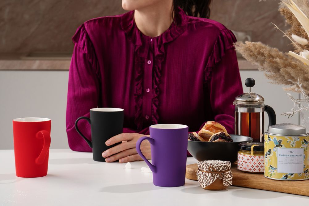 Кружка Best Noon с покрытием софт-тач, оранжевая арт.13355.20