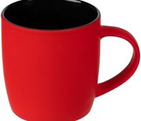 Кружка Surprise Touch Black с покрытием софт-тач, красная арт.13356.50