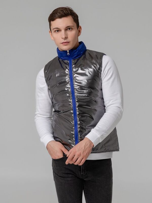 Жилет двусторонний Climb, ярко-синий (сапфир) арт.14320.40