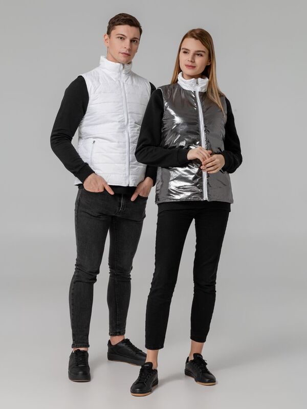 Жилет двусторонний Climb, белый арт.14320.60