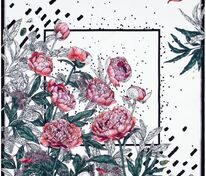 Платок шелковый Delicate, пионы арт.20088.01