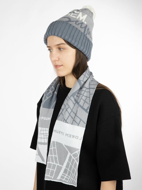 Шарф на заказ Tricksy Light, S, полушерсть арт.18821.02