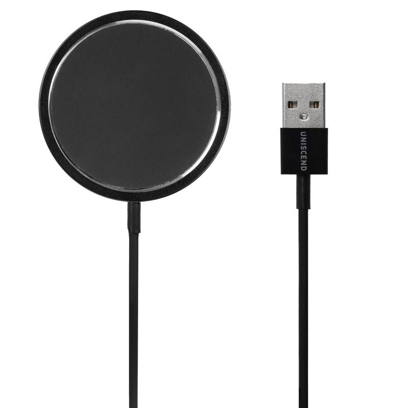 Беспроводное зарядное устройство с магнитами Magmate, черное арт.22023.30