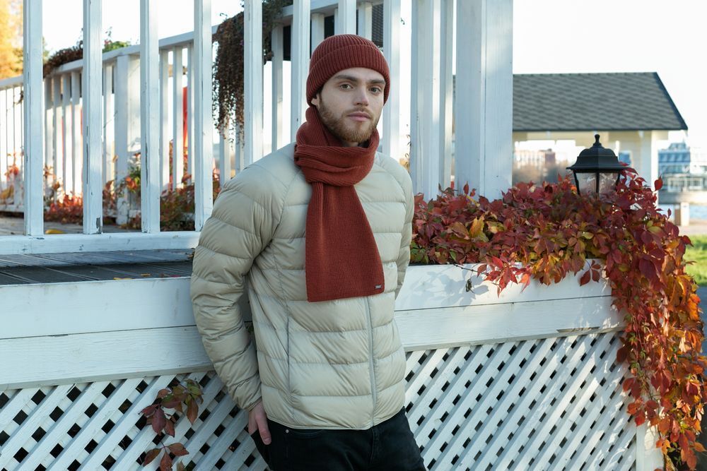 Шапка Bernard, коричневая (терракота) арт.20085.55