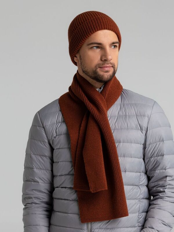 Шапка Bernard, коричневая (терракота) арт.20085.55