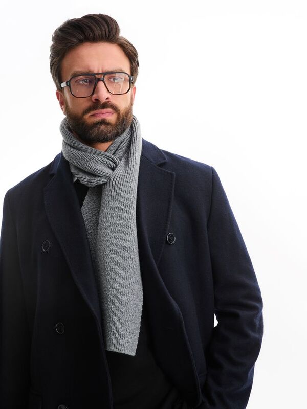 Шарф Bernard, серый меланж арт.20086.16