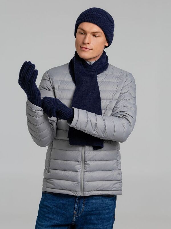 Перчатки Bernard, темно-синие арт.20087.44