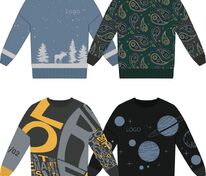 Свитер оверсайз на заказ Tricksy Net, полушерсть арт.18836.02