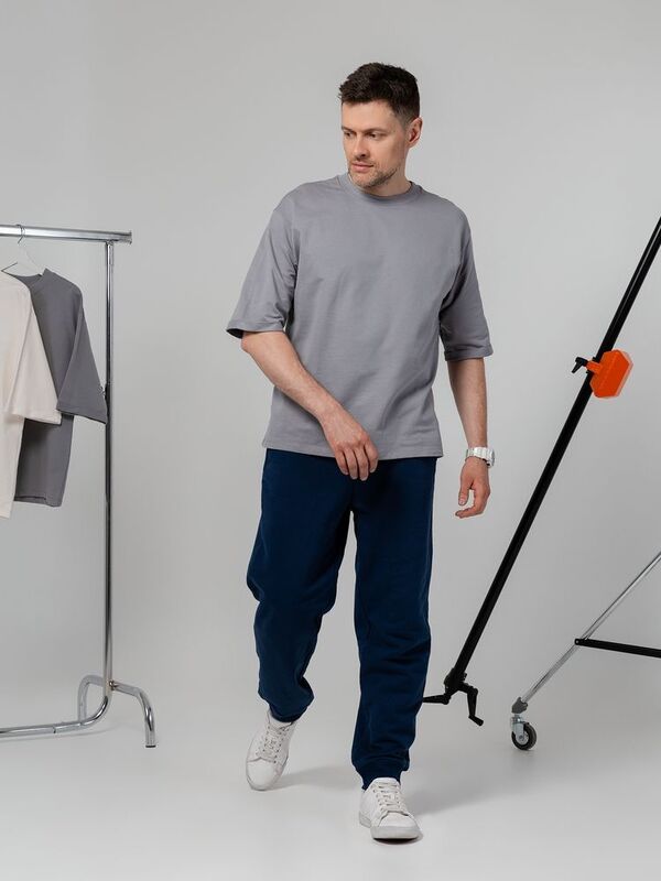 Футболка оверсайз унисекс Kosmos 2.0, кремовая арт.14610.60