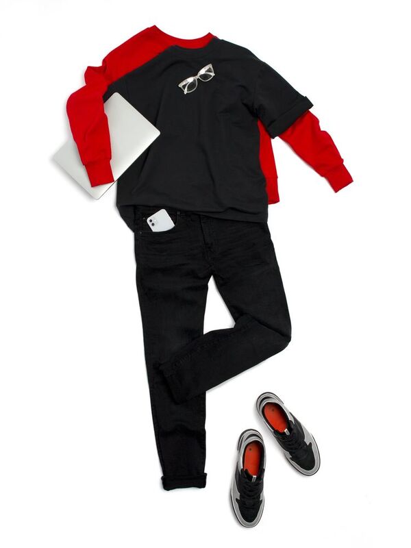 Футболка оверсайз унисекс Kosmos 2.0, синяя арт.14610.44