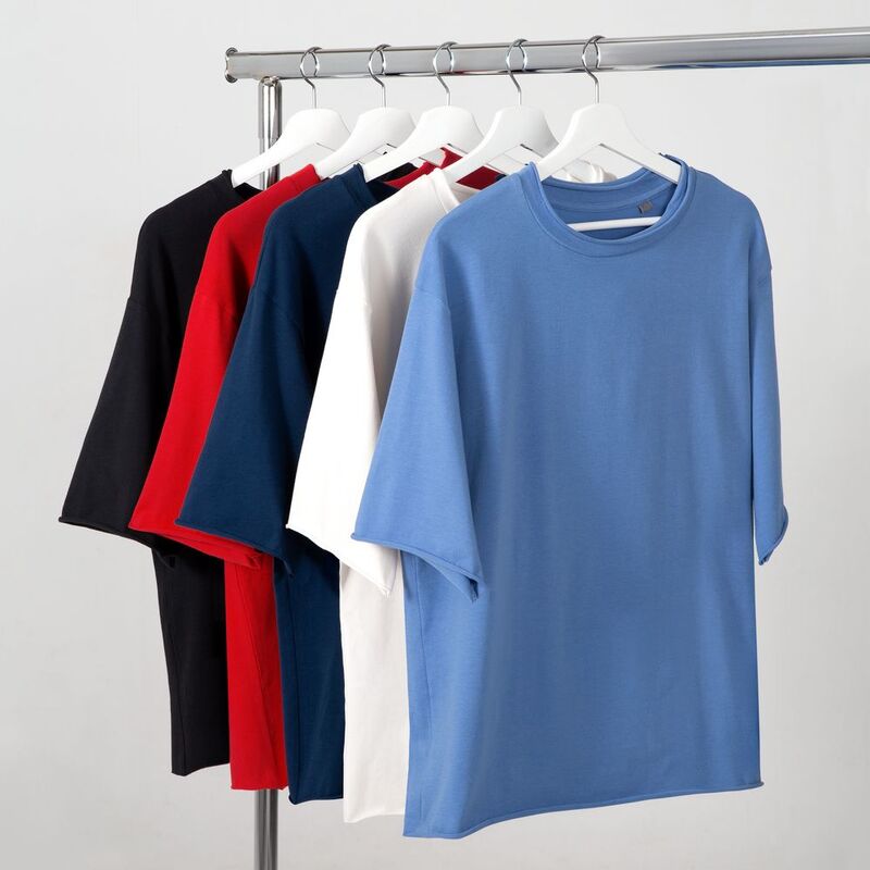 Футболка оверсайз Vozduh 2.0, синяя арт.14611.44