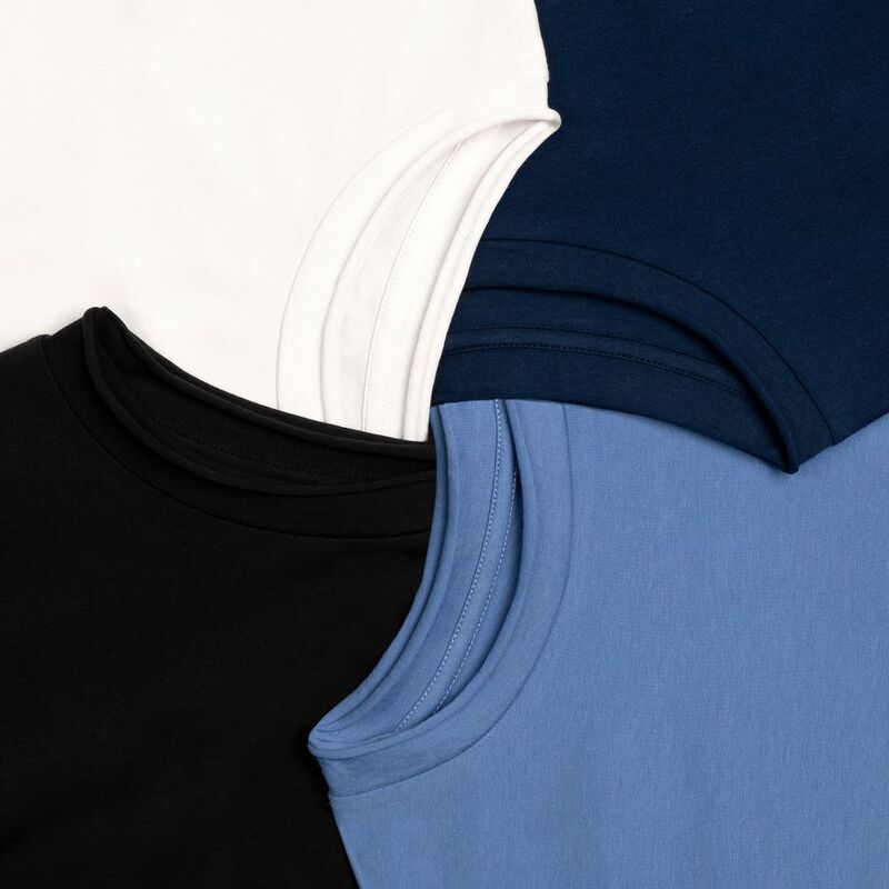 Футболка оверсайз Vozduh 2.0, темно-синяя арт.14611.40