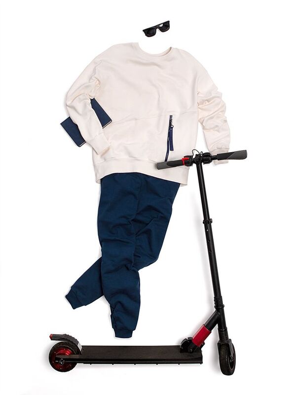 Свитшот унисекс Kosmos 2.0, темно-синий арт.14613.40