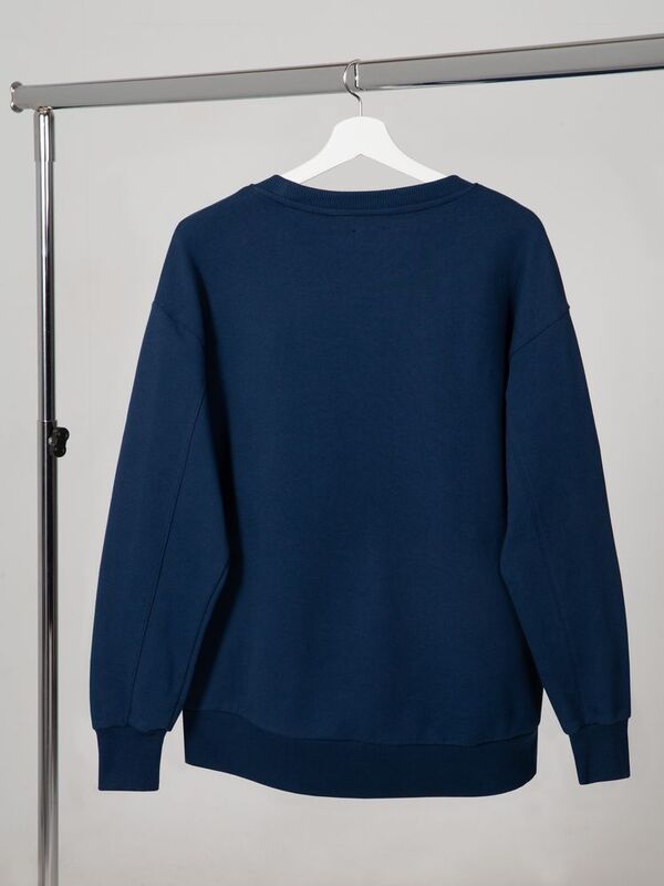 Свитшот унисекс Kosmos 2.0, темно-синий арт.14613.40