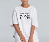 Футболка оверсайз &laquo;Во всем белом&raquo;, молочно-белая арт.71449.61