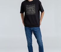 Футболка оверсайз Deadline, черная арт.71450.30