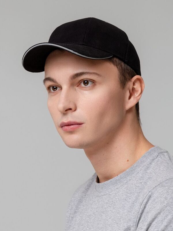 Бейсболка Hard Work Black со светоотражающим элементом арт.71482.30