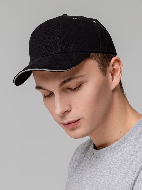 Бейсболка Hard Work Black со светоотражающим элементом арт.71482.30