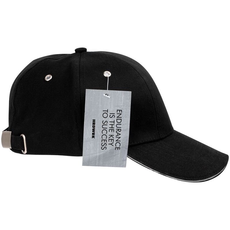 Бейсболка Hard Work Black со светоотражающим элементом арт.71482.30