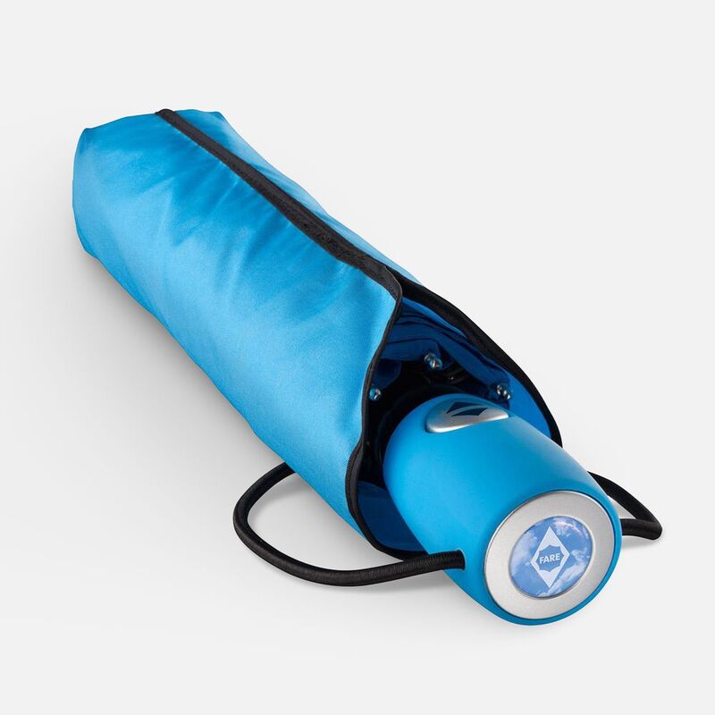 Зонт складной AOC, голубой арт.7106.41