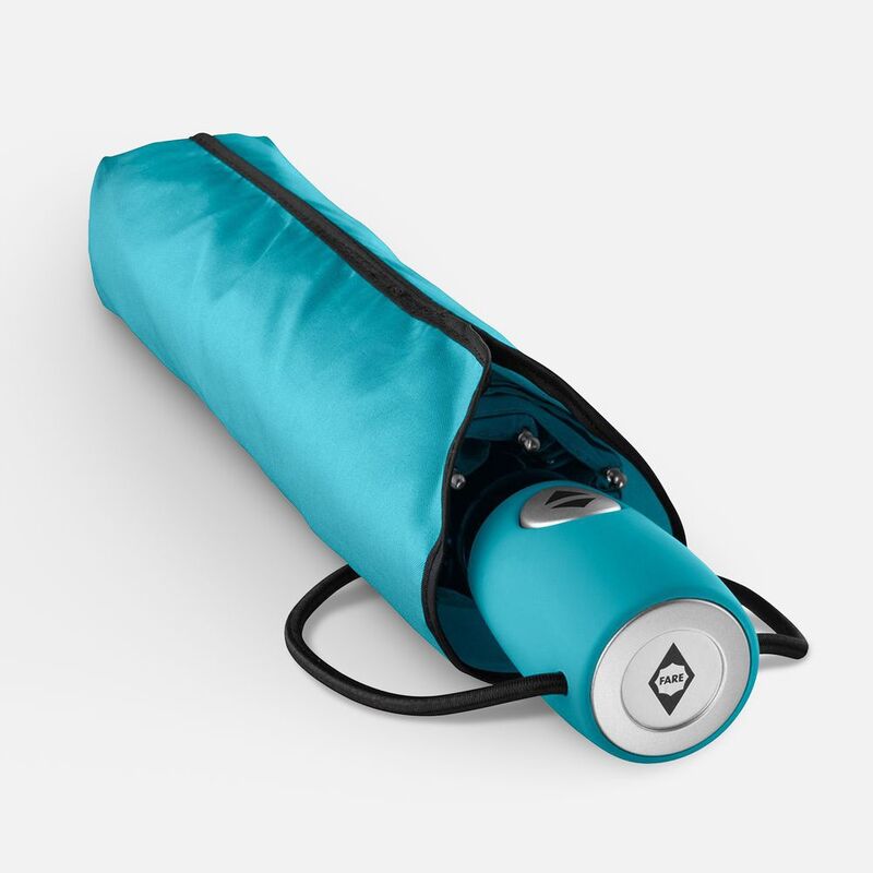 Зонт складной AOC, бирюзовый арт.7106.04