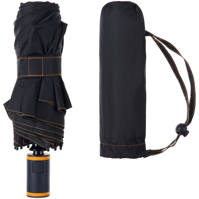 Зонт складной AOC Mini с цветными спицами, оранжевый арт.64715.20