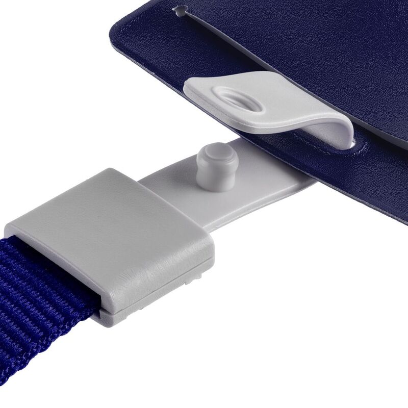 Карман для пропуска с лентой Staff, синий арт.79136.40