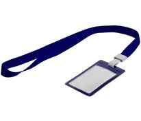 Карман для пропуска с лентой Staff, синий арт.79136.40