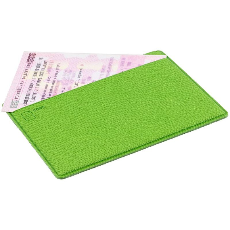 Обложка для автодокументов Devon Light, зеленая арт.13762.90
