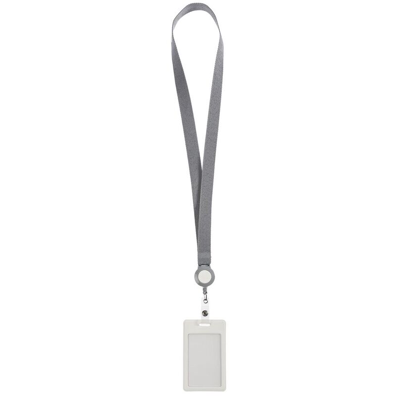 Чехол для пропуска с лентой и ретрактором Devon, белый арт.13773.60