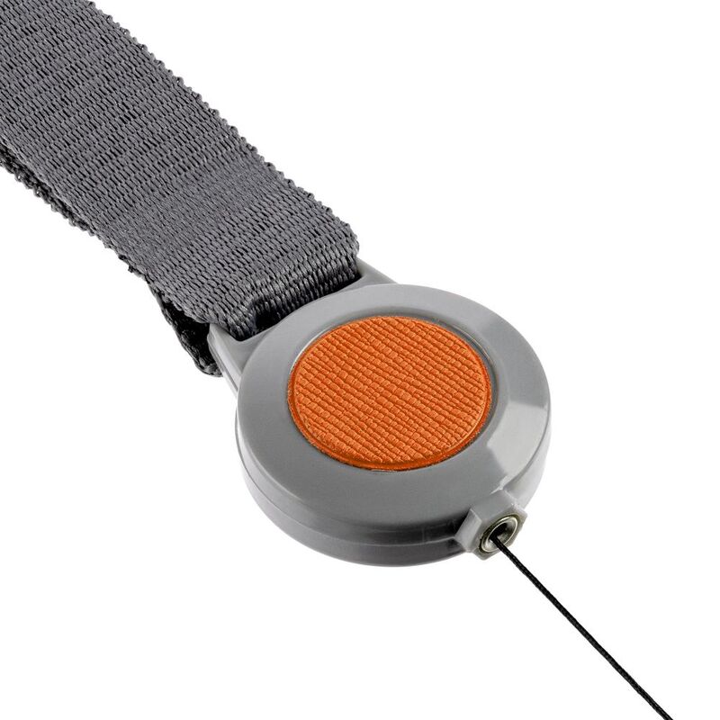 Чехол для пропуска с лентой и ретрактором Devon, оранжевый арт.13773.20