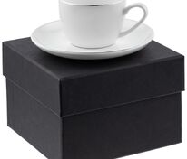 Кофейная пара Select, белая с серебристой отводкой арт.13775.11