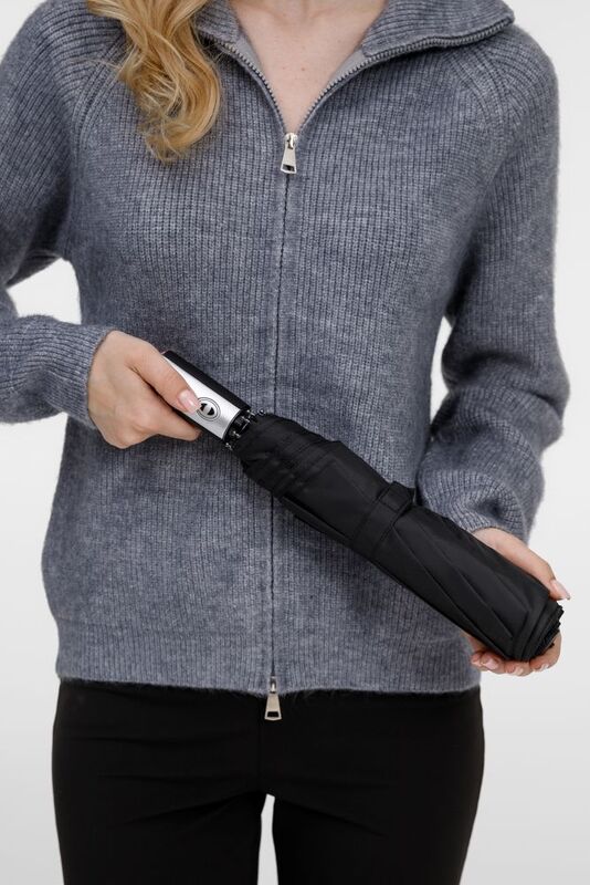 Зонт складной Fiber, темно-синий арт.17321.40